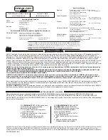 Preview for 2 page of Omega FL46300 Series User Manual