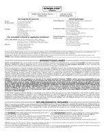 Preview for 2 page of Omega FLSC790-90D Instruction Sheet