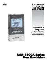 Omega FMA-1600A Series User Manual preview