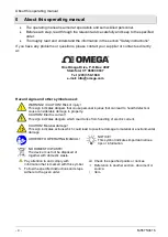 Preview for 4 page of Omega FMG70B Series User Manual