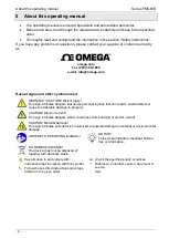 Preview for 4 page of Omega FMG90B Series User Manual