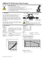 Предварительный просмотр 3 страницы Omega FP-5070 Series User Manual