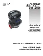 Preview for 1 page of Omega FPD3100-D Series User Manual