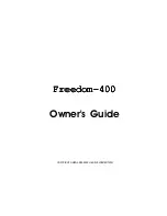 Предварительный просмотр 1 страницы Omega Freedom 400 Owner'S Manual