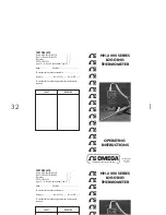 Preview for 1 page of Omega HH-2000 SERIES Operating Instructions Manual