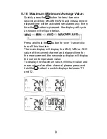 Preview for 12 page of Omega HH147AU User Manual