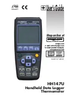 Preview for 1 page of Omega HH147U User Manual