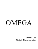 Preview for 1 page of Omega HH501AJ User Manual