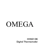 Preview for 1 page of Omega HH501DK User Manual