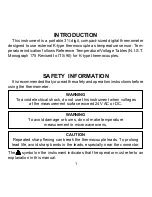 Preview for 3 page of Omega HH501DK User Manual