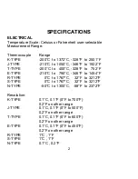 Preview for 4 page of Omega HH506 Owner'S Manual