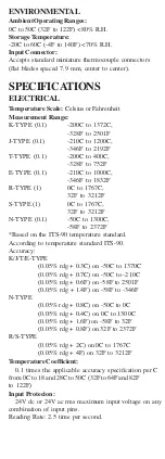 Preview for 4 page of Omega HH506RA User Manual