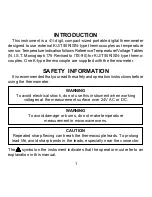 Предварительный просмотр 3 страницы Omega HH507 Operating Instructions Manual