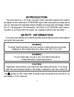 Preview for 3 page of Omega HH507 Operating Instructions Manual