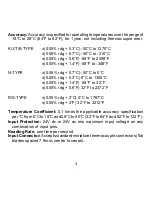 Preview for 5 page of Omega HH507 Operating Instructions Manual