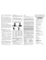 Preview for 2 page of Omega HH804 Instruction Sheet