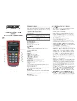 Preview for 1 page of Omega HH804U Operating Instructions