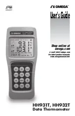 Preview for 1 page of Omega HH931T User Manual