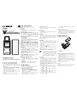 Omega HHC230 Instruction Sheet предпросмотр