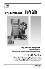 Omega HHF141 Series User Manual предпросмотр