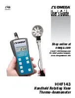 Preview for 1 page of Omega HHF143 User Manual