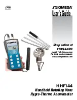 Omega HHF144 User Manual preview