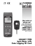 Omega HHLM112SD User Manual preview