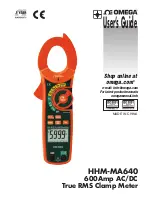 Preview for 1 page of Omega HHM-MA640 User Manual