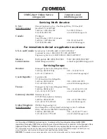 Preview for 2 page of Omega HHM-MA640 User Manual