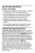 Предварительный просмотр 8 страницы Omega HHM-NCV40 User Manual