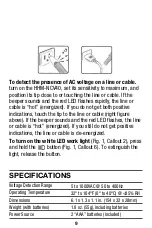 Preview for 9 page of Omega HHM-NCV40 User Manual