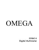 Preview for 1 page of Omega HHM14 User Manual