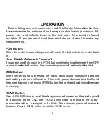 Preview for 8 page of Omega HHM17 User Manual