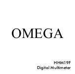 Предварительный просмотр 1 страницы Omega HHM19F Manual