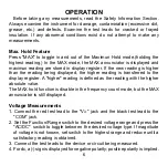 Preview for 8 page of Omega HHM19F Manual