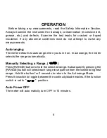 Preview for 8 page of Omega HHM22 User Manual