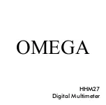 Preview for 1 page of Omega HHM27 Manual