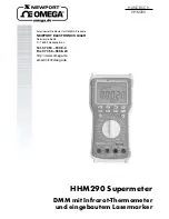Omega HHM290 Eigentümer-Handbuch preview
