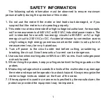Preview for 3 page of Omega HHM31 User Manual