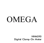 Preview for 1 page of Omega HHM590 Manual