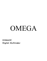 Preview for 1 page of Omega HHM63C Manual