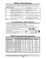 Preview for 13 page of Omega HHWT-11 User Manual