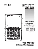 Preview for 1 page of Omega HOS-MS420 User Manual