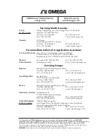 Preview for 2 page of Omega HOS-MS420 User Manual