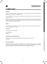 Предварительный просмотр 40 страницы Omega INTERLAGOS OM3500 PRO User Manual