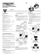 Preview for 1 page of Omega IP-411 Instruction Sheet