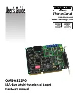 Preview for 1 page of Omega ISA- BUS MULTI-FUNCTIONAL BOARD OME-A822PG Hardware Manual