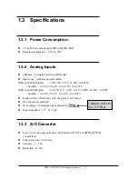 Предварительный просмотр 7 страницы Omega ISA- BUS MULTI-FUNCTIONAL BOARD OME-A822PG Hardware Manual