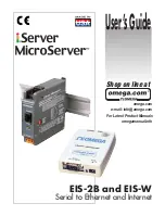 Preview for 1 page of Omega iServer MicroServer EIS-2B User Manual