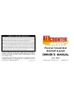 Предварительный просмотр 1 страницы Omega KEYCOUNTER KEY-3 Owner'S Manual